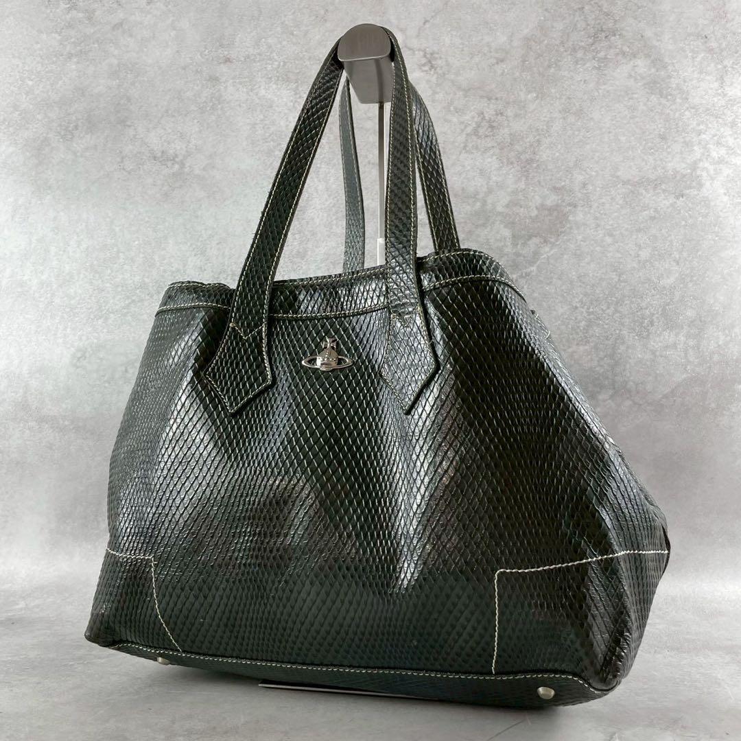 りえ太様　ヴィヴィアンウエストウッド　トートバッグ　レザー　エキゾチック　オーブ