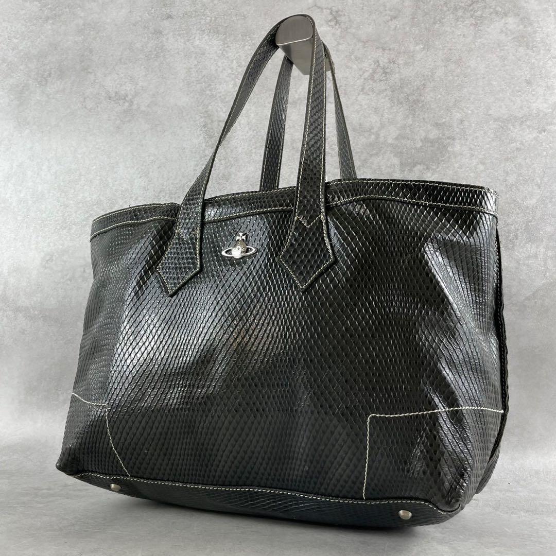 りえ太様　ヴィヴィアンウエストウッド　トートバッグ　レザー　エキゾチック　オーブ