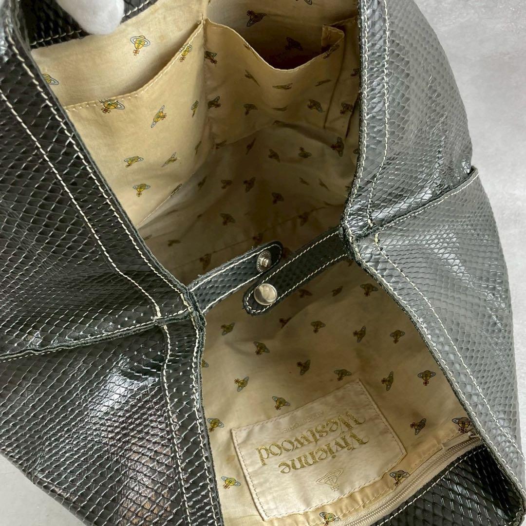 りえ太様　ヴィヴィアンウエストウッド　トートバッグ　レザー　エキゾチック　オーブ