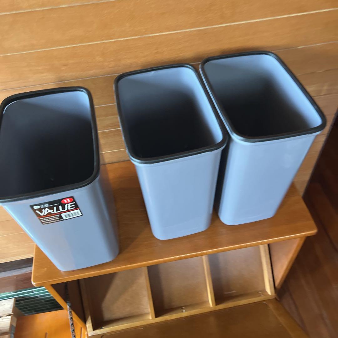 テンテテレトロ 昭和 ダストボックス 3連 木製 アンティーク