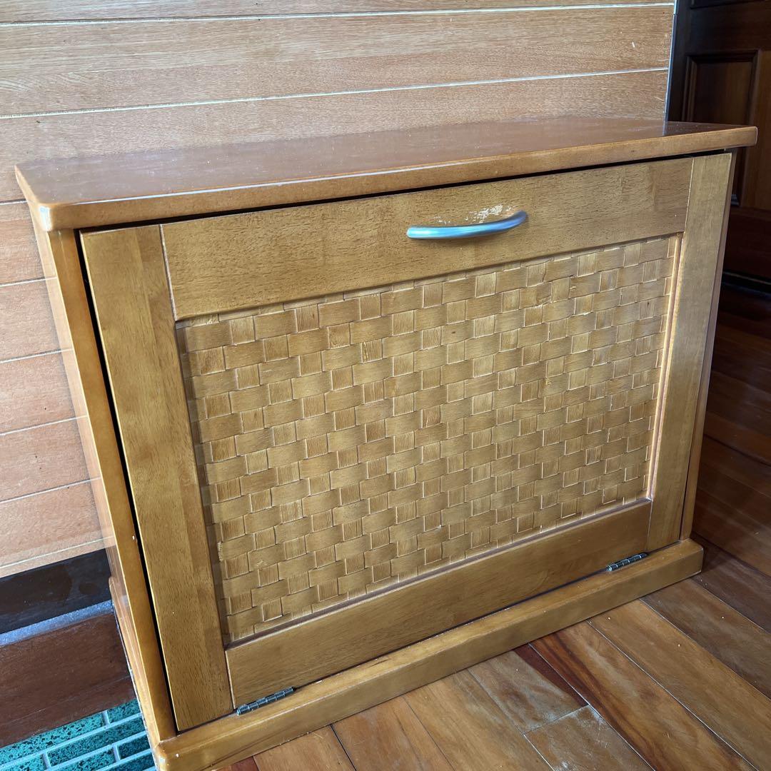 テンテテレトロ 昭和 ダストボックス 3連 木製 アンティーク