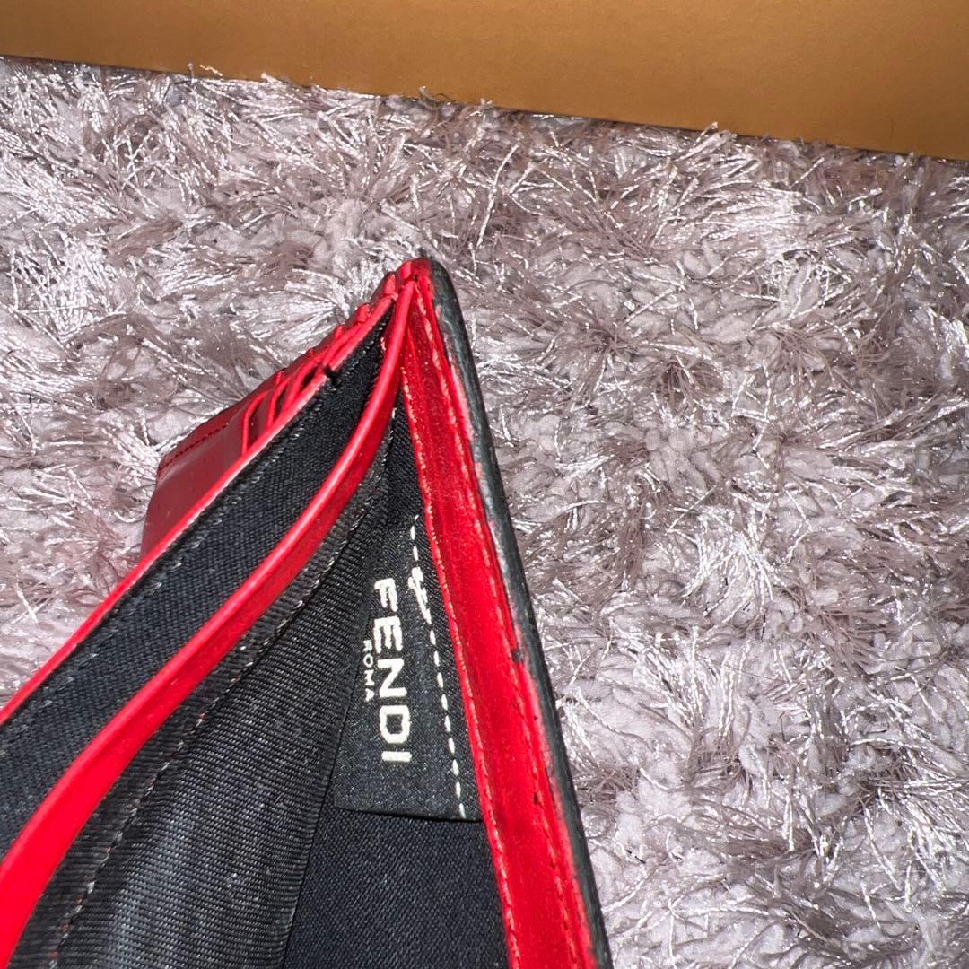 FENDI フェンディ モンスター 二つ折り財布 ブラック バグズアイ