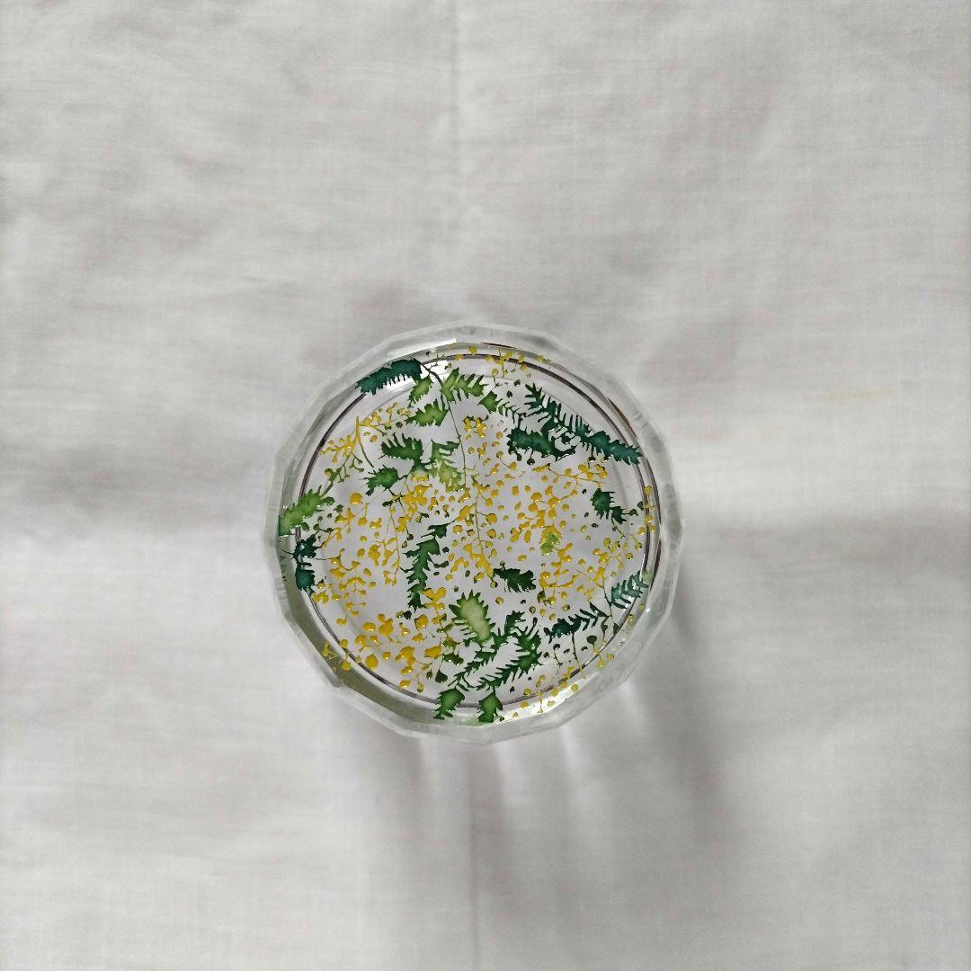 【6/22までの限定お値下げ】金津沙矢香さん　百花景グラス　ミモザ