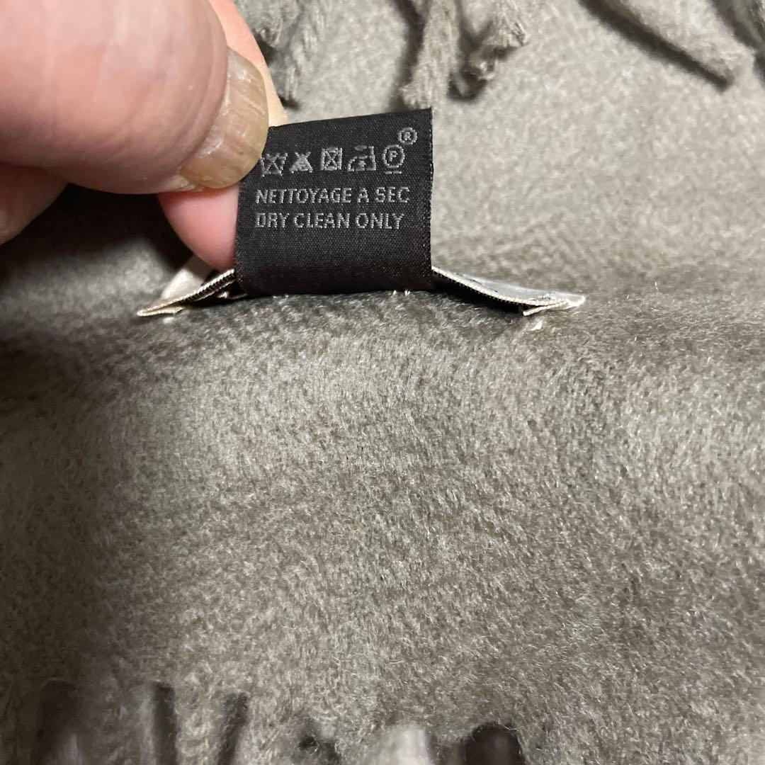 エルメス・マフラー　ベージュ(グレー)