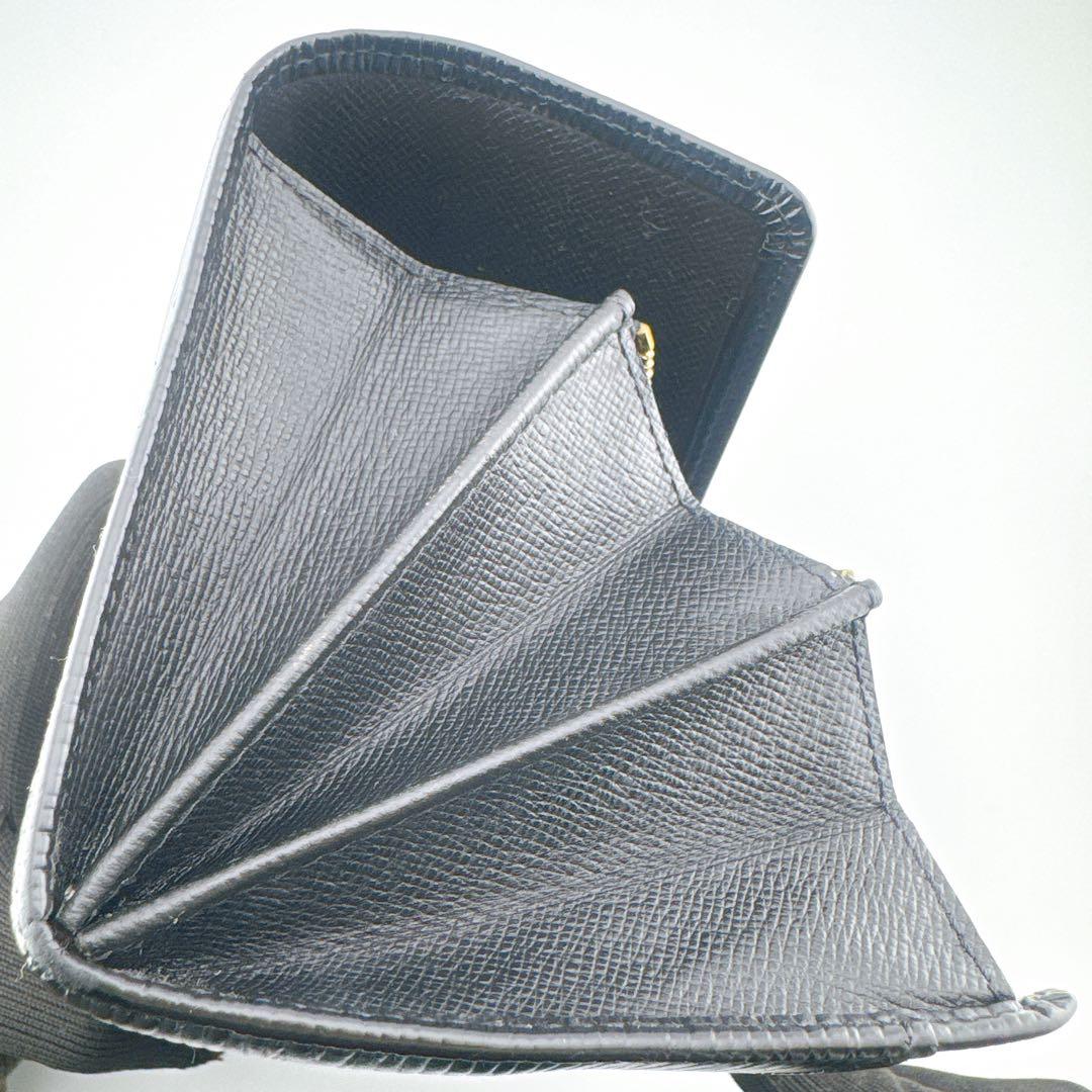 ルイヴィトン ポシェット ポルトモネ クレディ エピ ノワール 黒 長財布