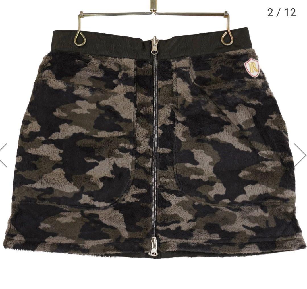 【新品】ラッセルノ 迷彩 ミニスカート 0サイズ ゴルフウェア 秋冬