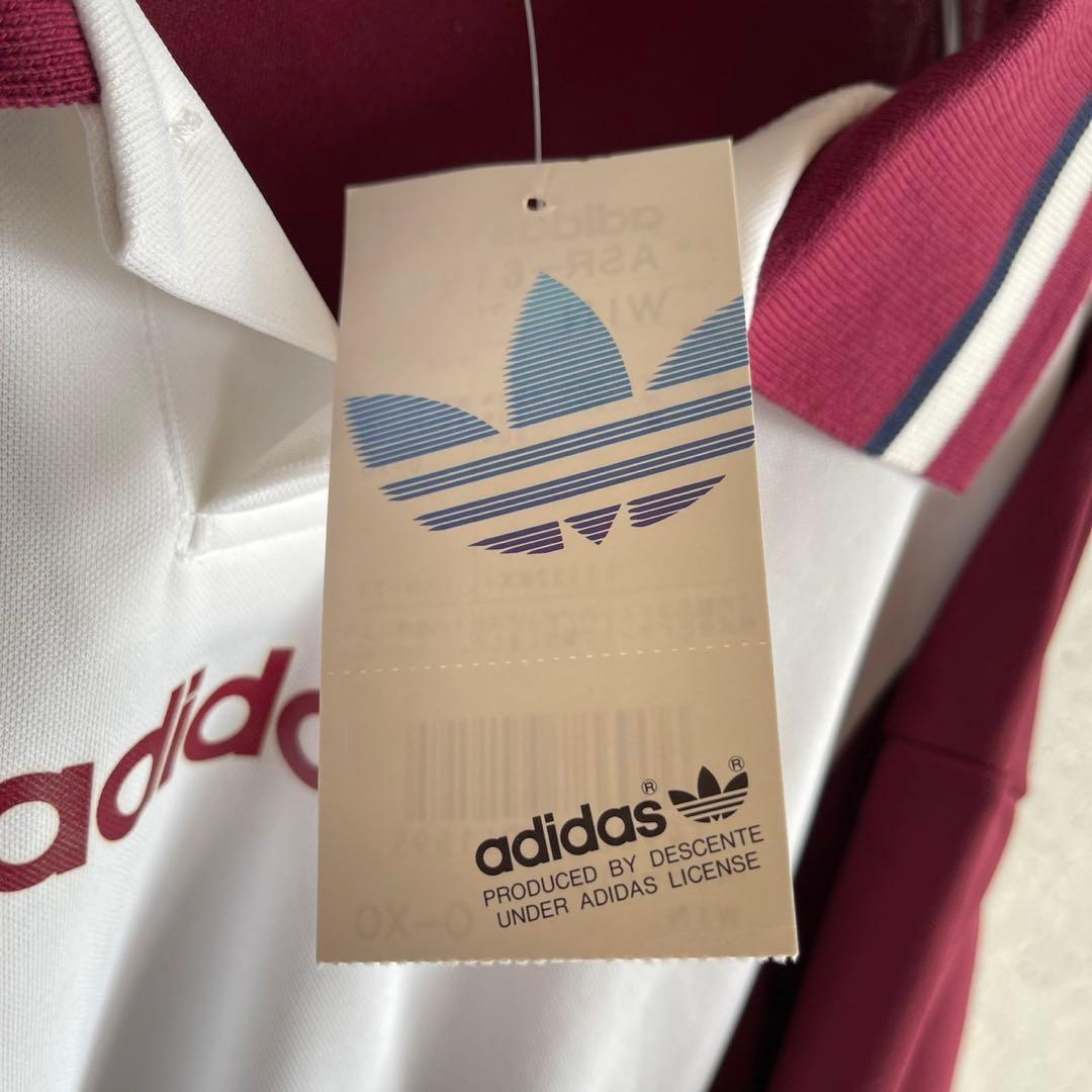 90s adidasデサント デッドストック 長袖サッカーシャツ ビッグサイズ