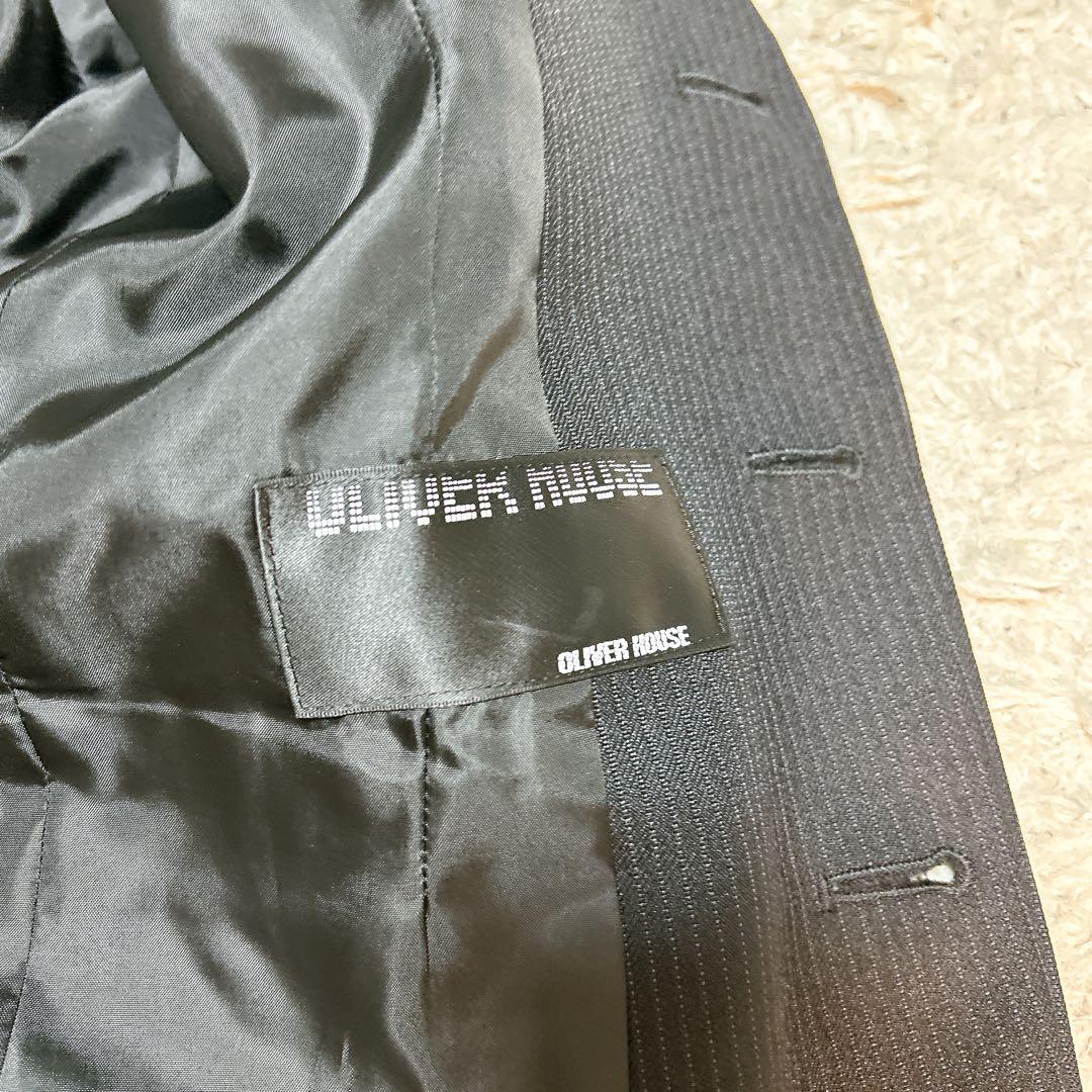 未使用級【OLIVER HOUSE】男子150 卒業式　フォーマル　スーツ　黒