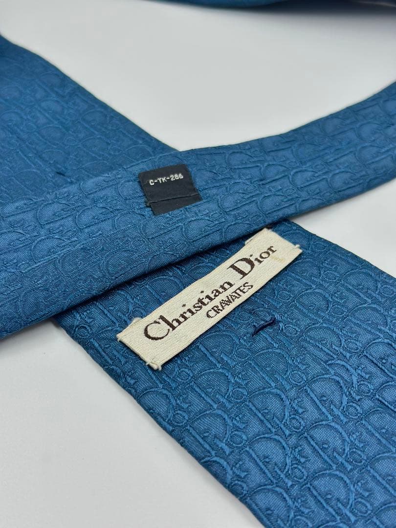 ✨️美品✨️ クリスチャンディオール ネクタイ トロッター ブルー 青色
