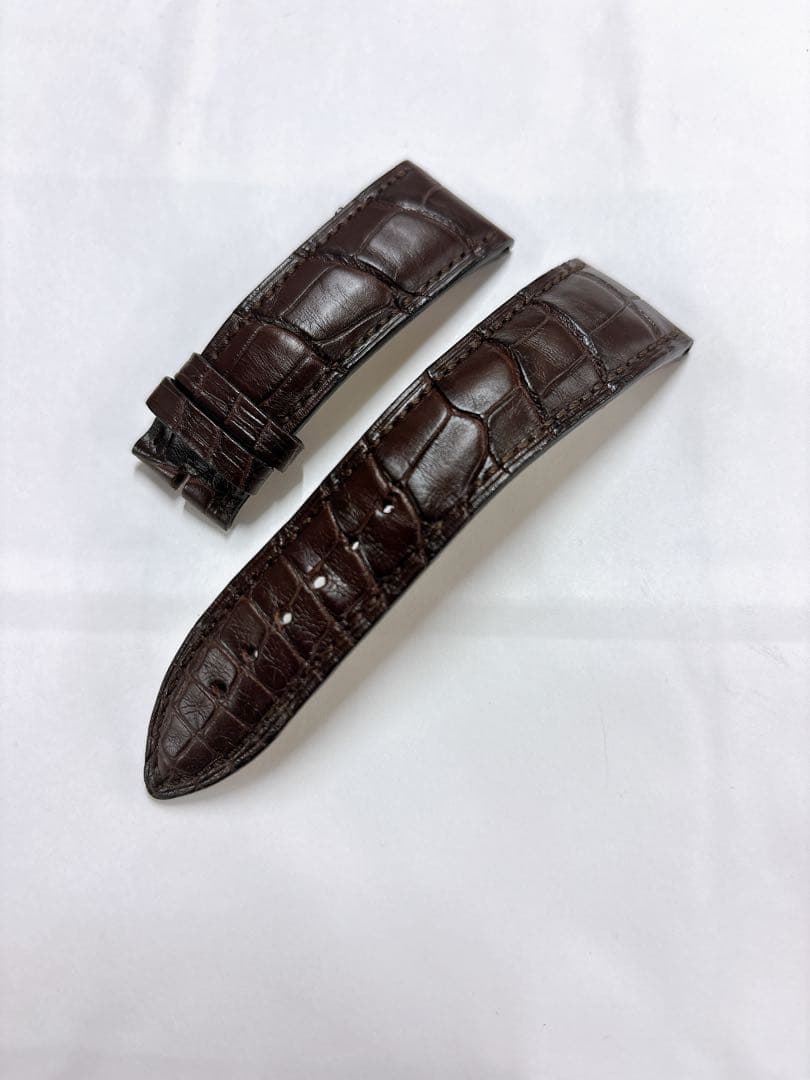 ブランパン 純正 22mm クロコ ベルト バンド ブラウン メンズ