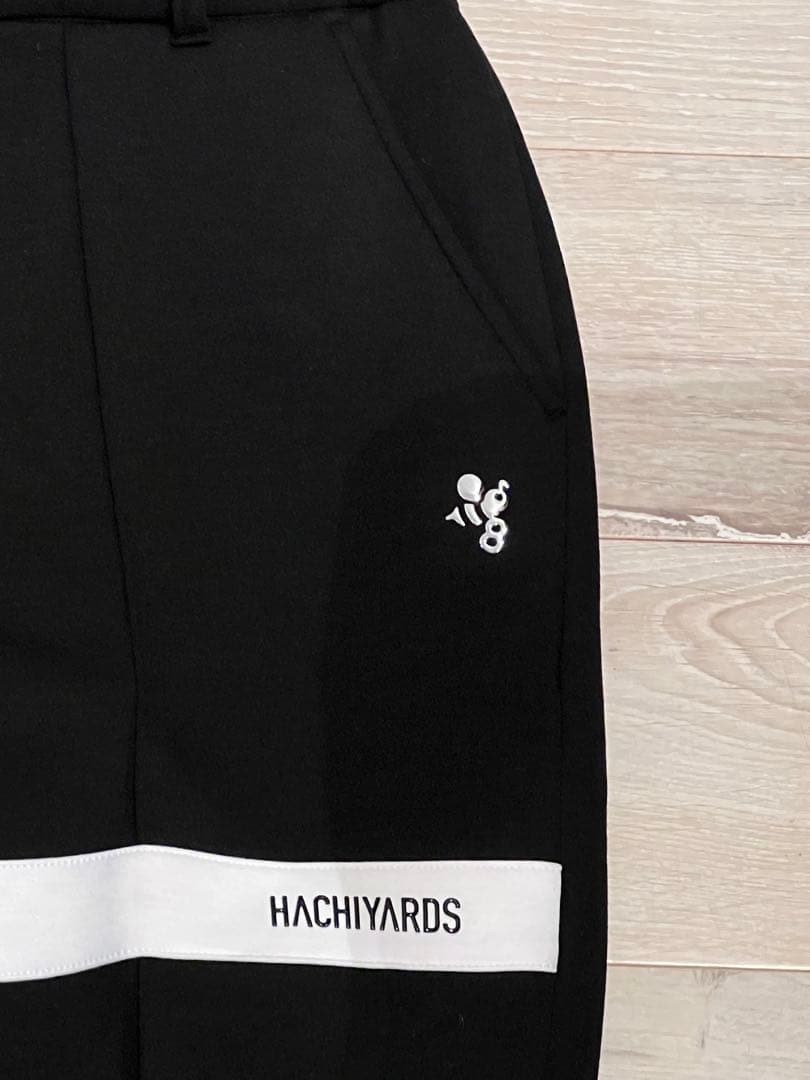 8YARDS ブラック ストレートパンツ Lサイズ