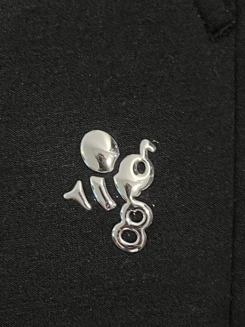 8YARDS ブラック ストレートパンツ Lサイズ