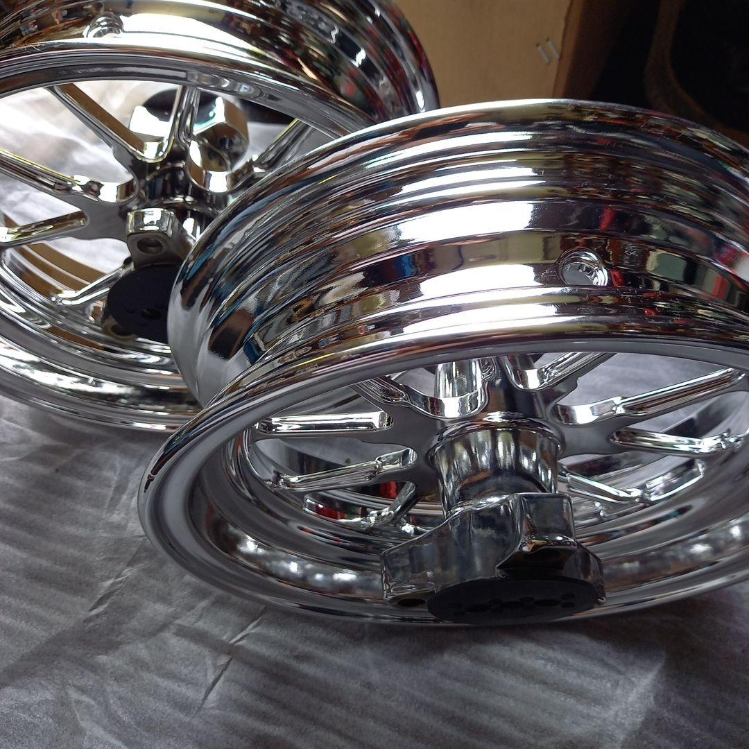 綺麗クローム仕上げ 5スポークホイール 10インチ