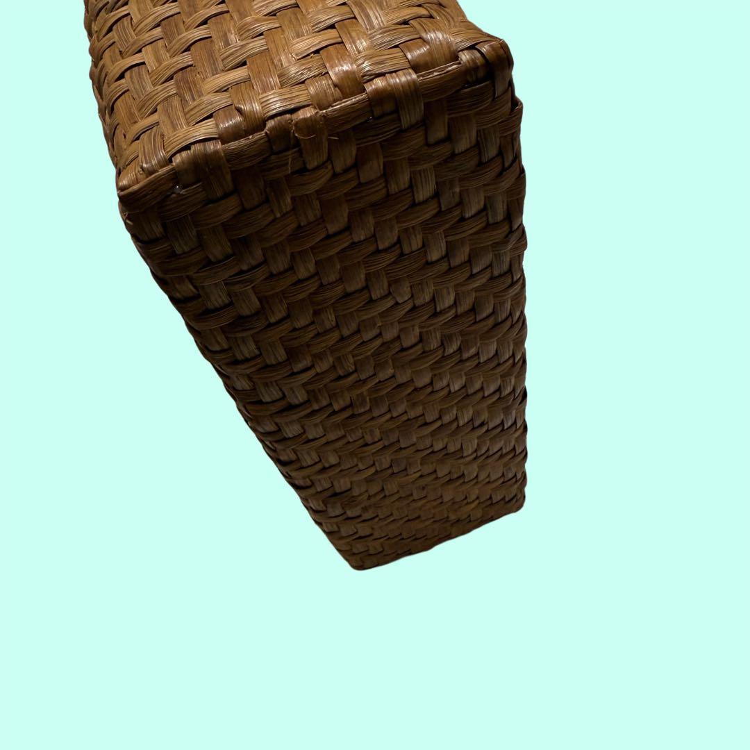 【新品】日本製　山ぶどう　カゴバッグ　持ち手リング　Ｌサイズ