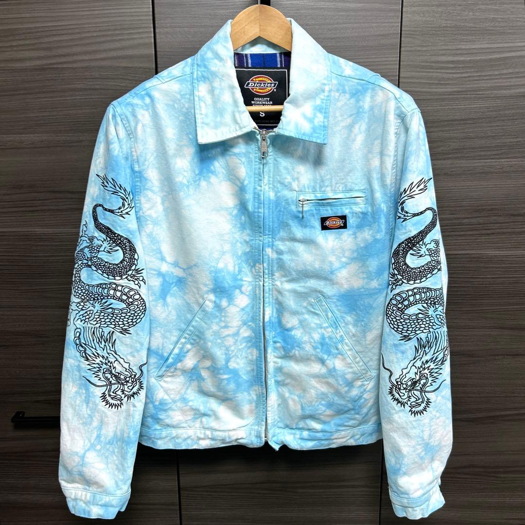Dickies × CLOT スタジャン ブルゾン コラボ タイダイ 龍刺繍