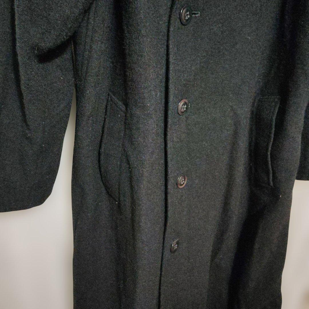Y's ブラック ダブルブレスト ロングコート2