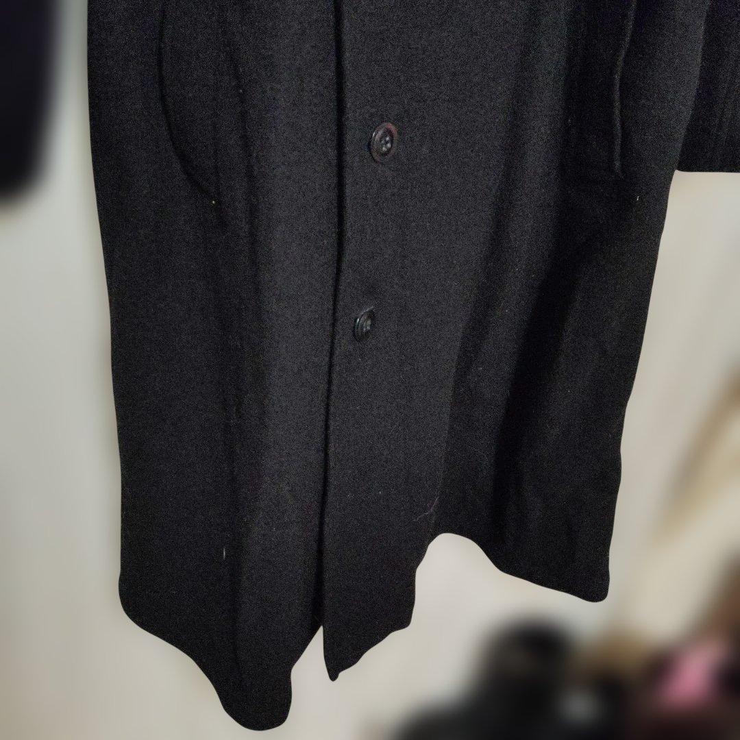Y's ブラック ダブルブレスト ロングコート2