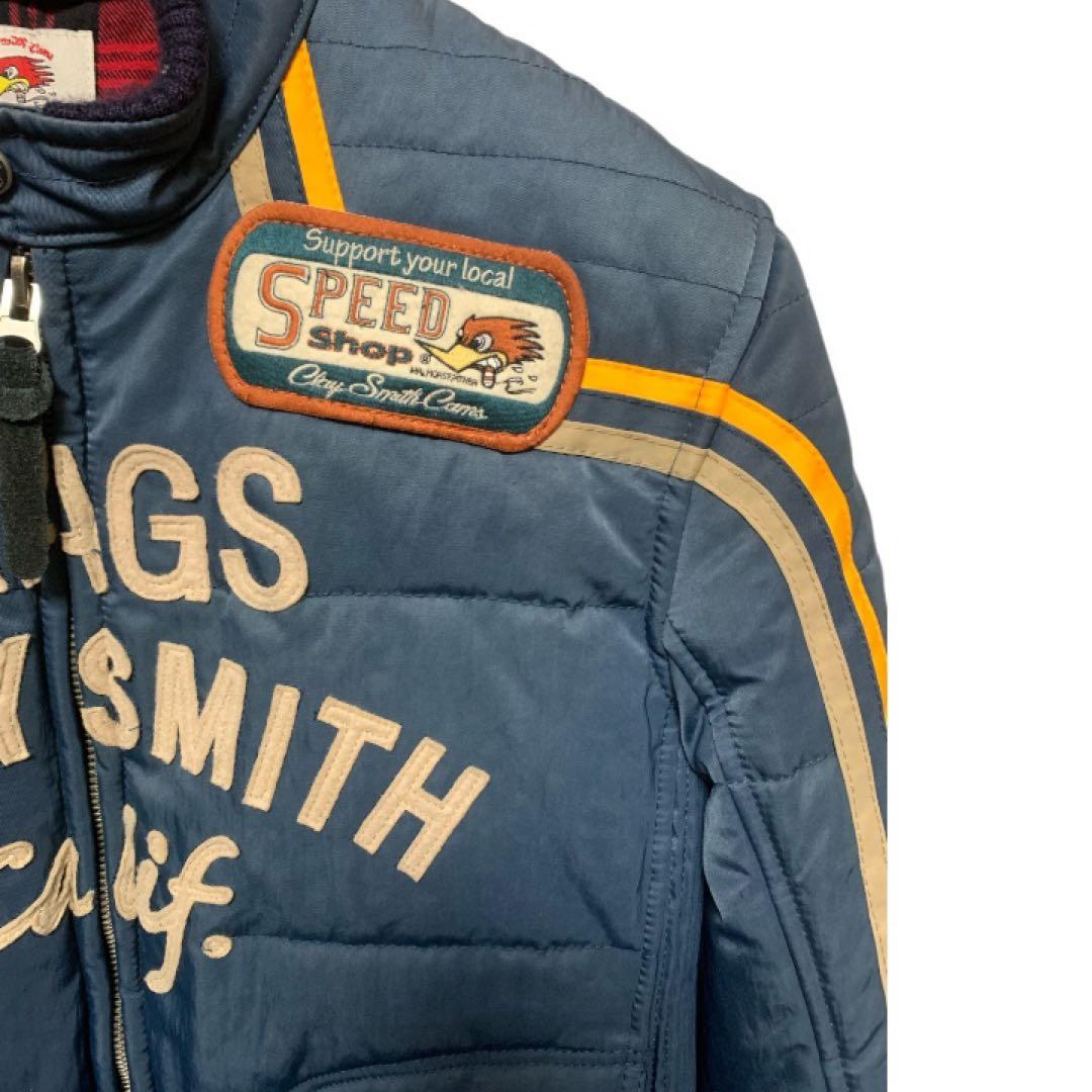 状態良好！Clay Smith CSY-7213ライダースジャケット刺繍ワッペン