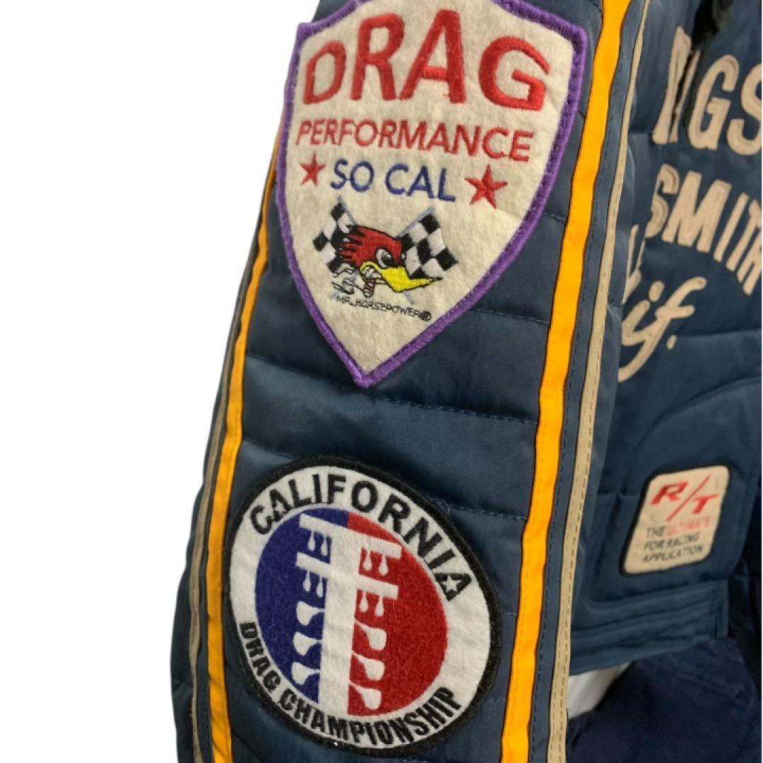 状態良好！Clay Smith CSY-7213ライダースジャケット刺繍ワッペン