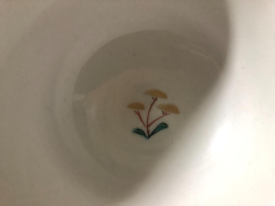 焼*ん様 超希少　九谷焼 人間国宝吉田美統 汲出茶碗 梗分