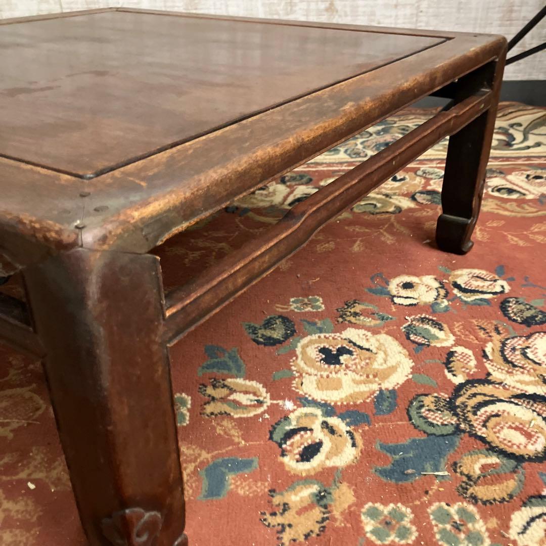 昭和レトロ 古家具 銘木 欅 座卓 ちゃぶ台 センターテーブル アンティーク家具