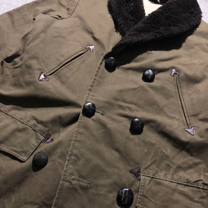 70s80s French製 ヴィンテージ カナディアンjk コート ボア 古着