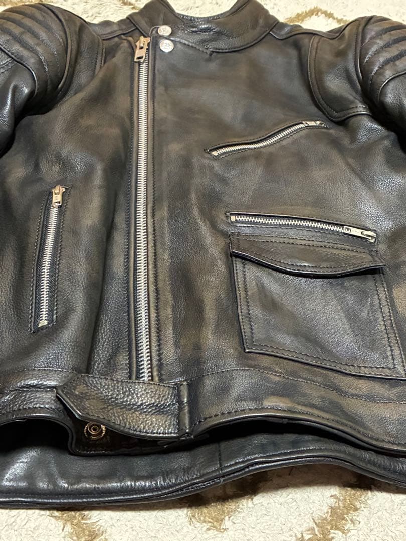 t*n様 AGE OF GLORY ロッカージャケットレザーブラック L