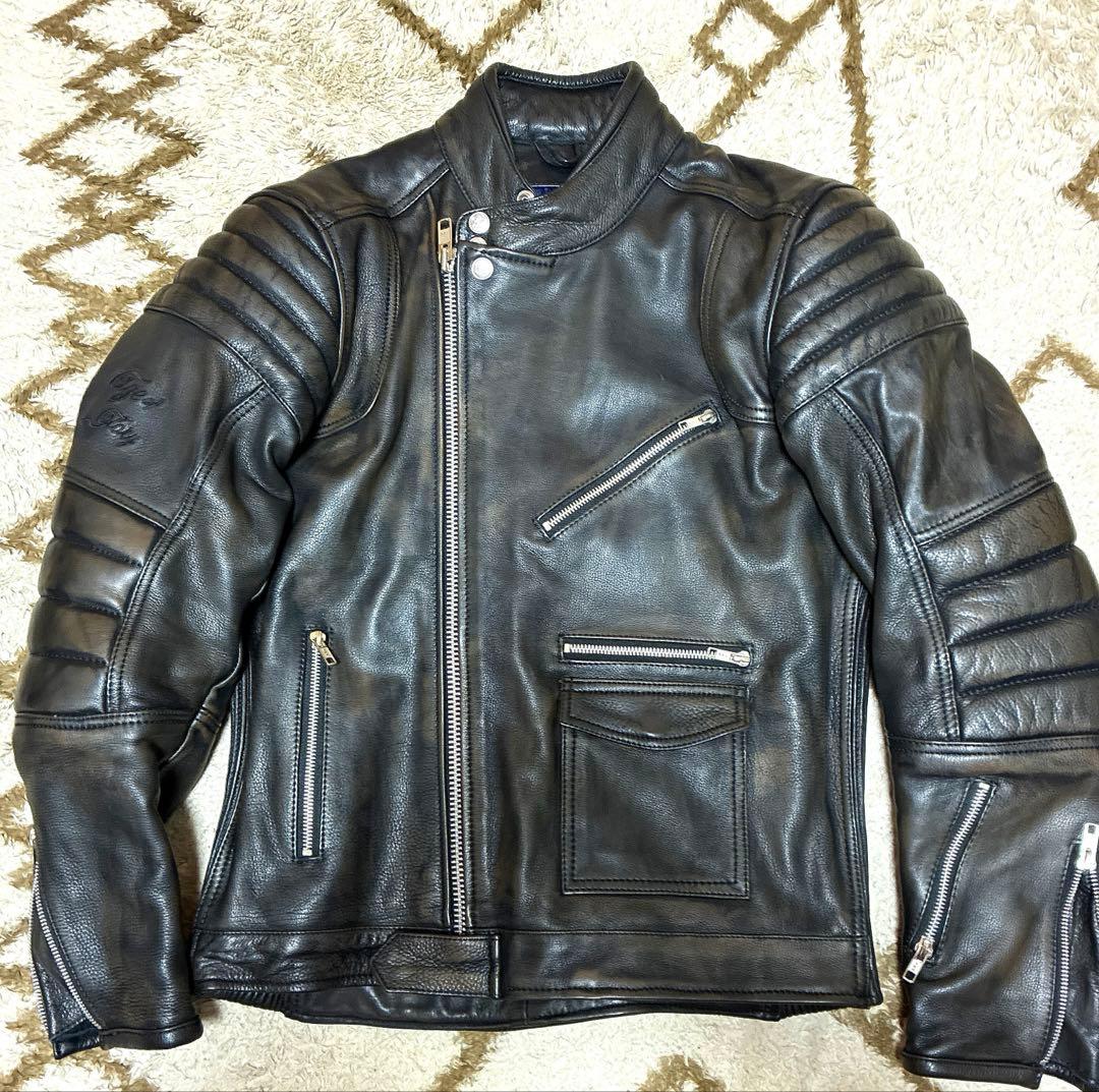 t*n様 AGE OF GLORY ロッカージャケットレザーブラック L