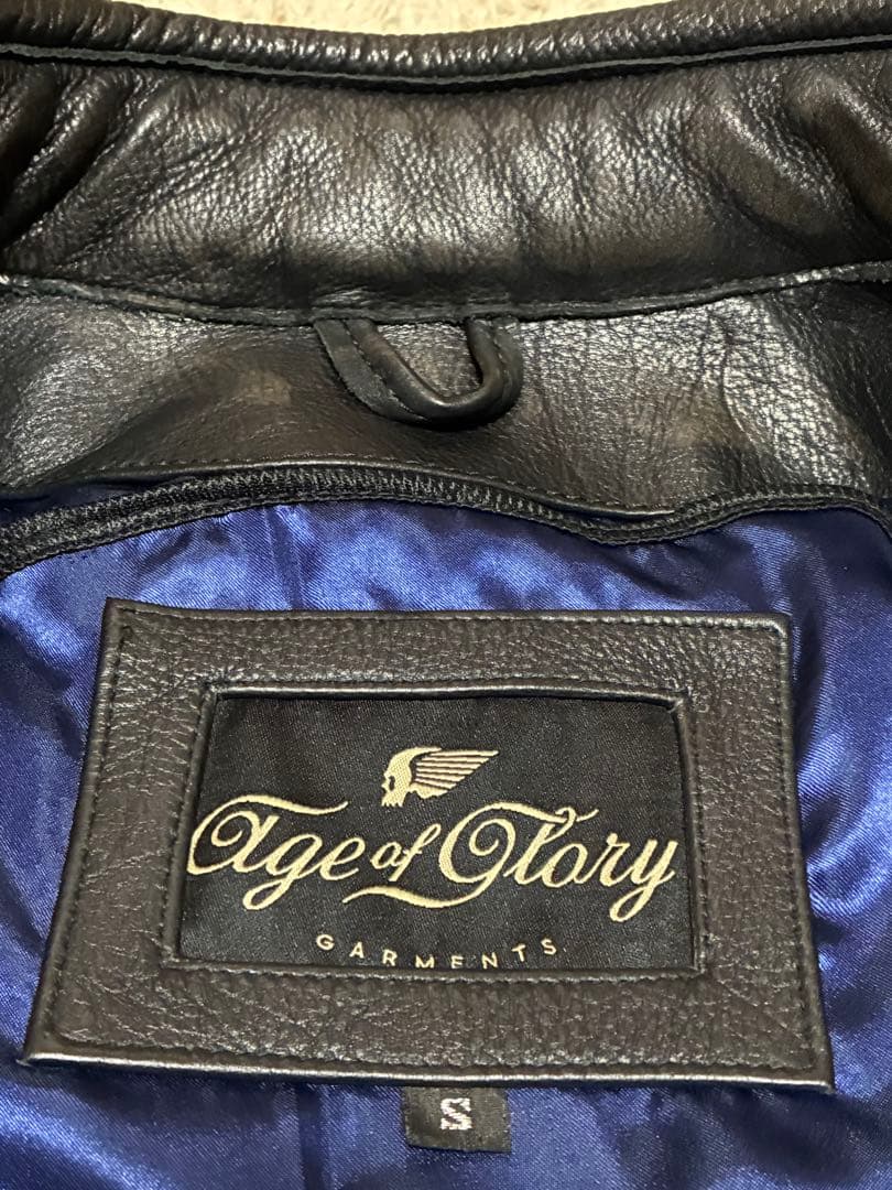 t*n様 AGE OF GLORY ロッカージャケットレザーブラック L
