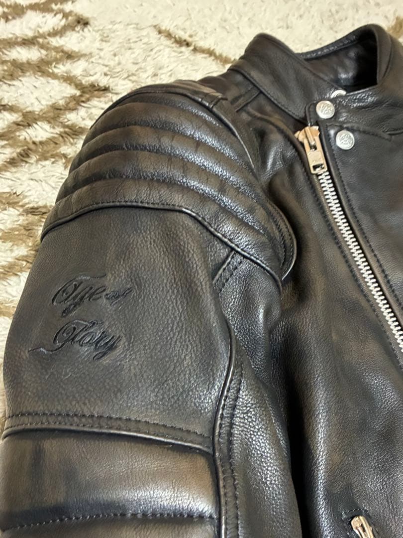 t*n様 AGE OF GLORY ロッカージャケットレザーブラック L