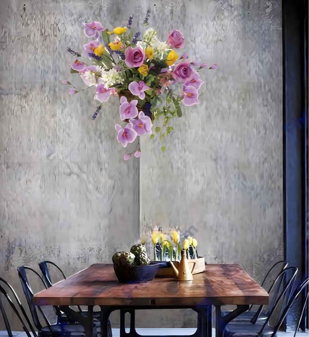 光触媒　人工観葉植物　フェイクグリーン　壁掛けスイートラベンダー