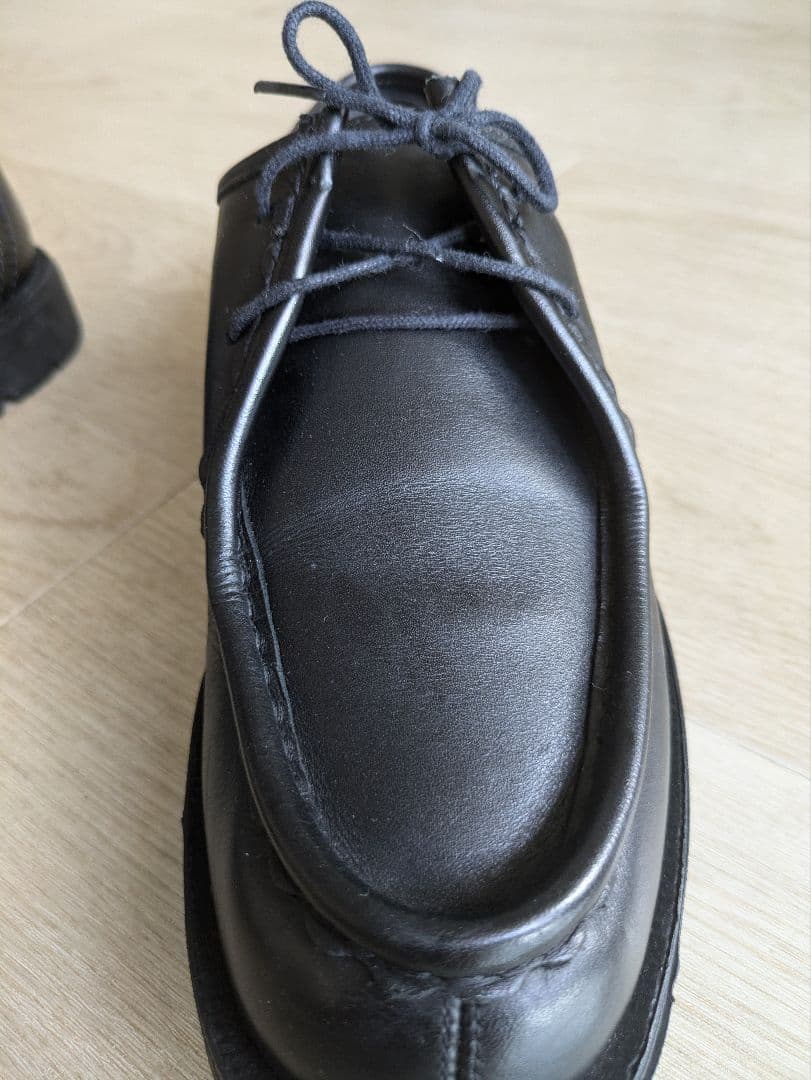 KLEMAN ブラックレザー モカシンシューズ