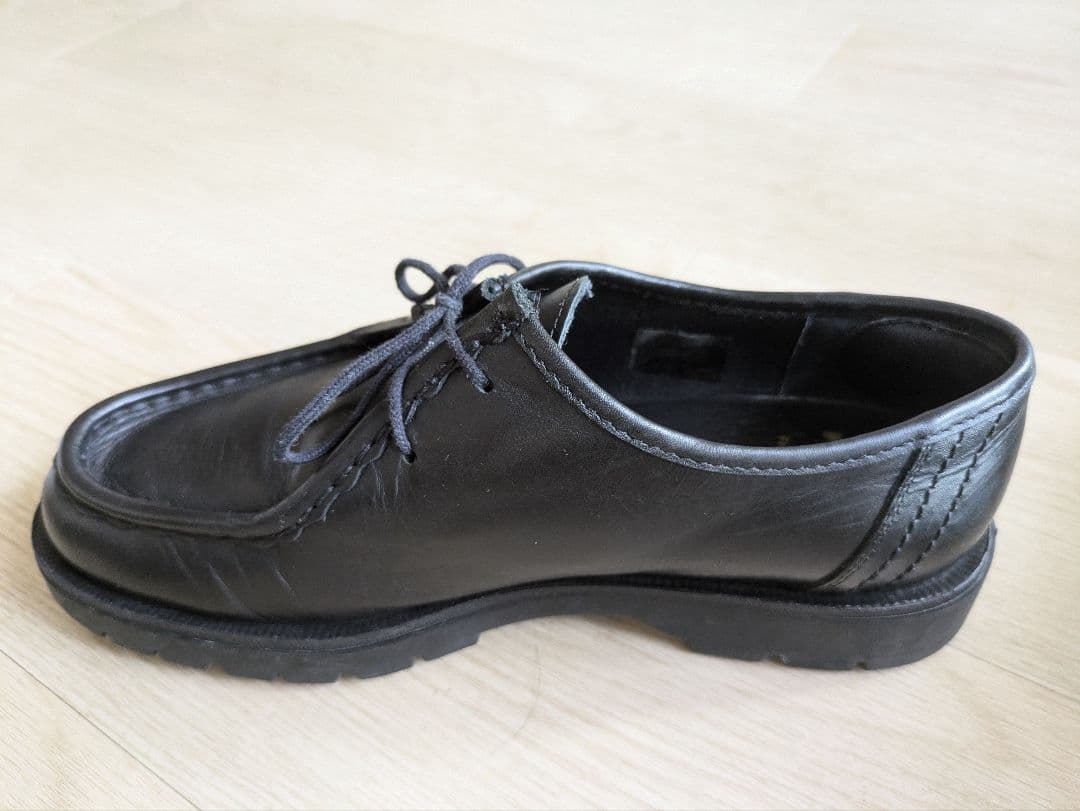 KLEMAN ブラックレザー モカシンシューズ