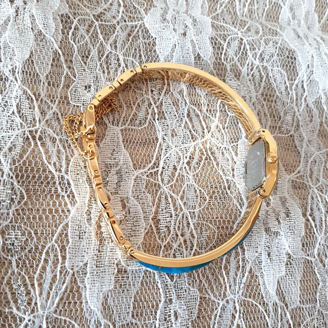 ✨新品電池☆稼働美品✨VEXCEL✨ ヴェクセル天然石　バングルウォッチ