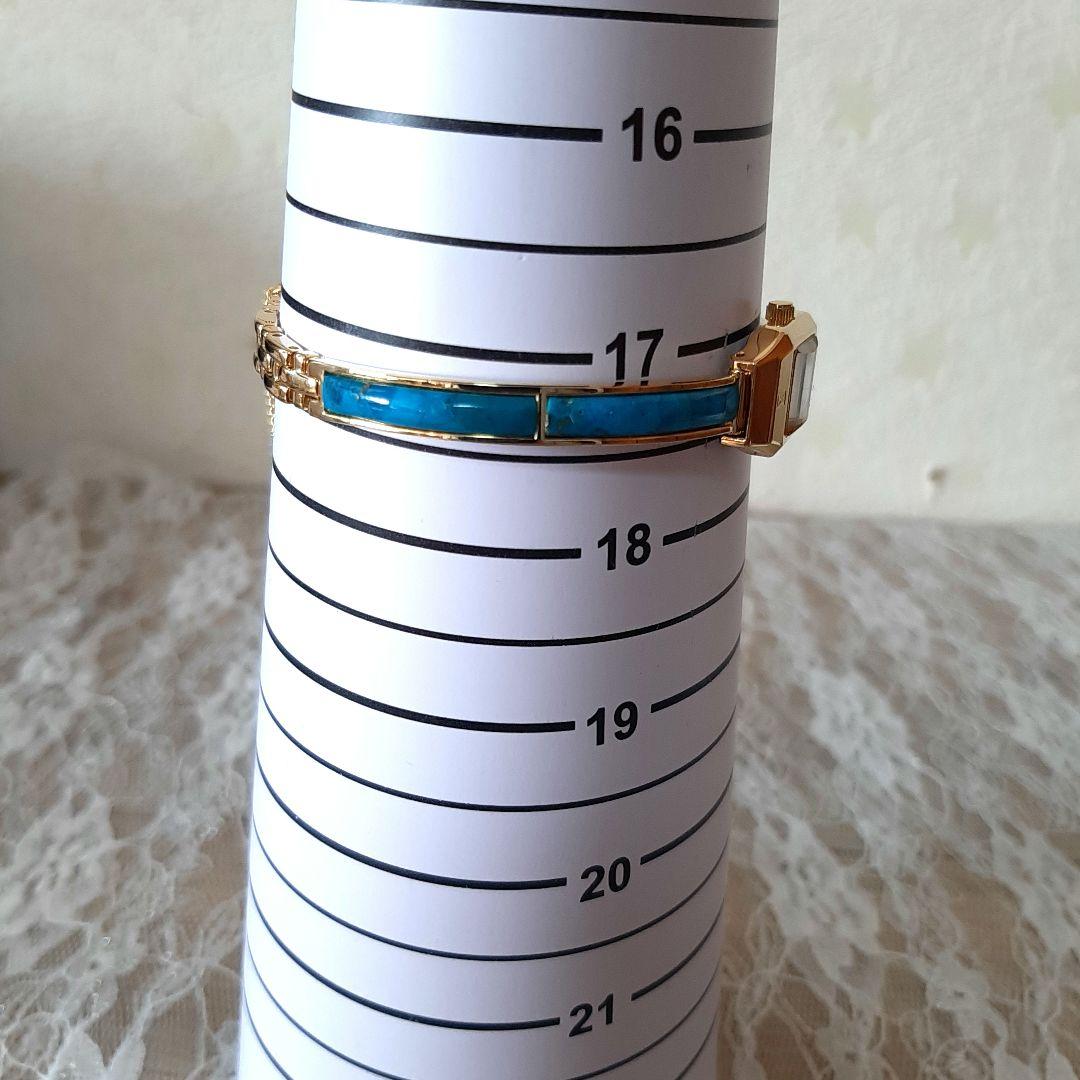 ✨新品電池☆稼働美品✨VEXCEL✨ ヴェクセル天然石　バングルウォッチ