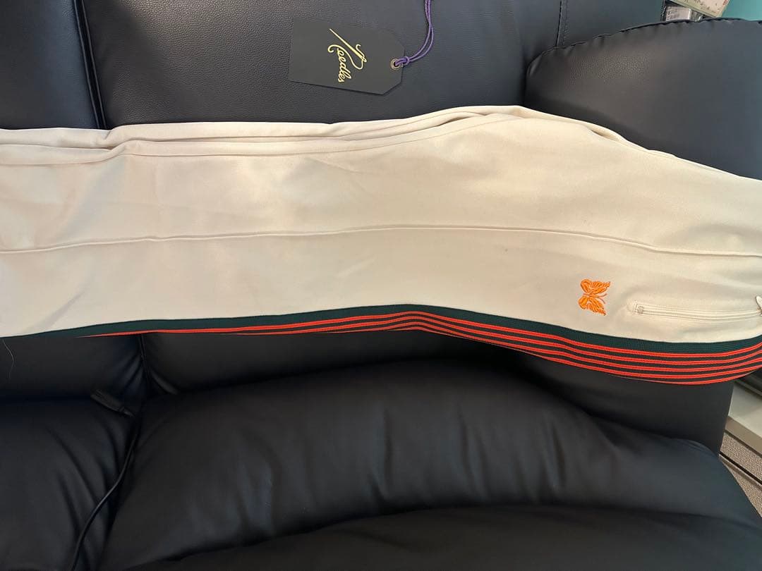 Needles パンツ　ホワイト/グリーン/オレンジ