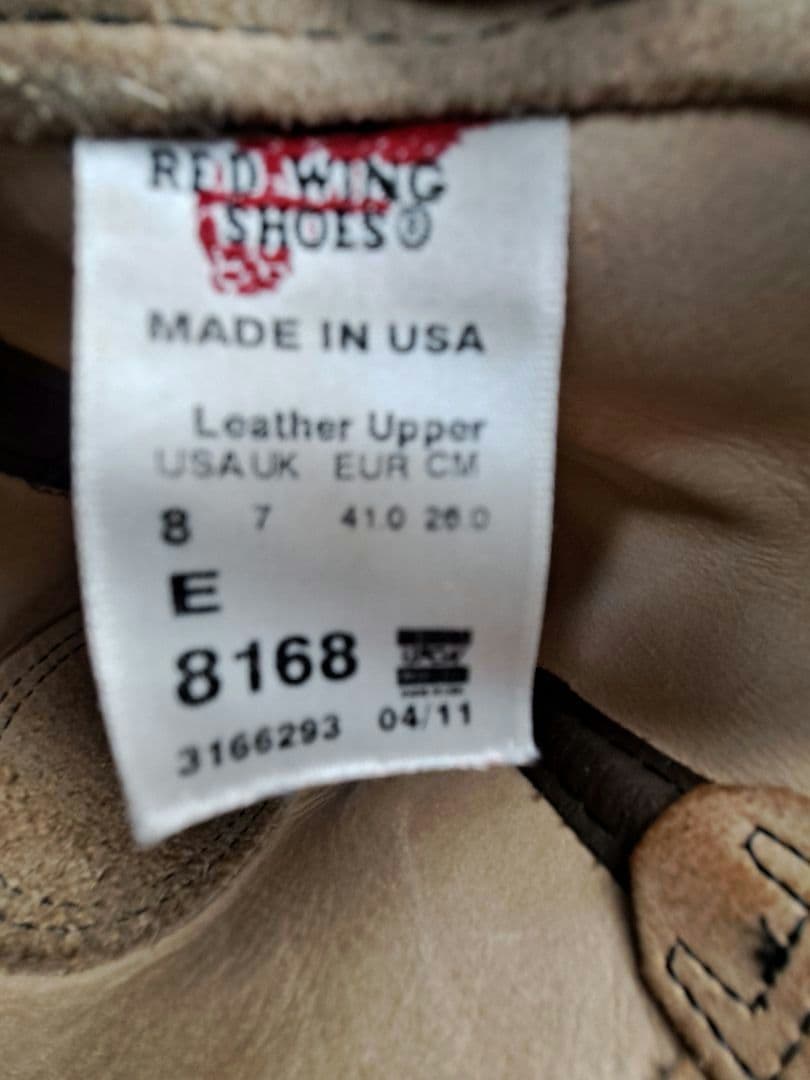 レッドウィング　8168　8E　スエードペコスブーツ