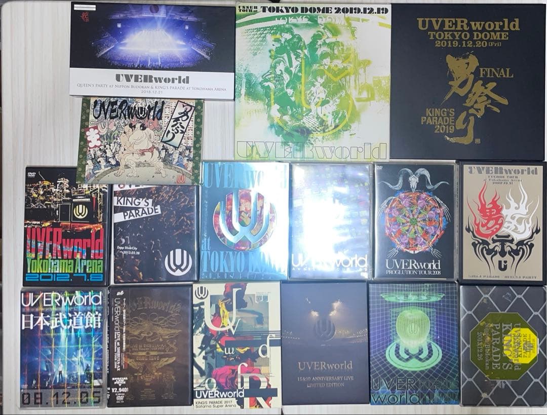 UVERworld まとめ売りDVD Blu-ray 16点
