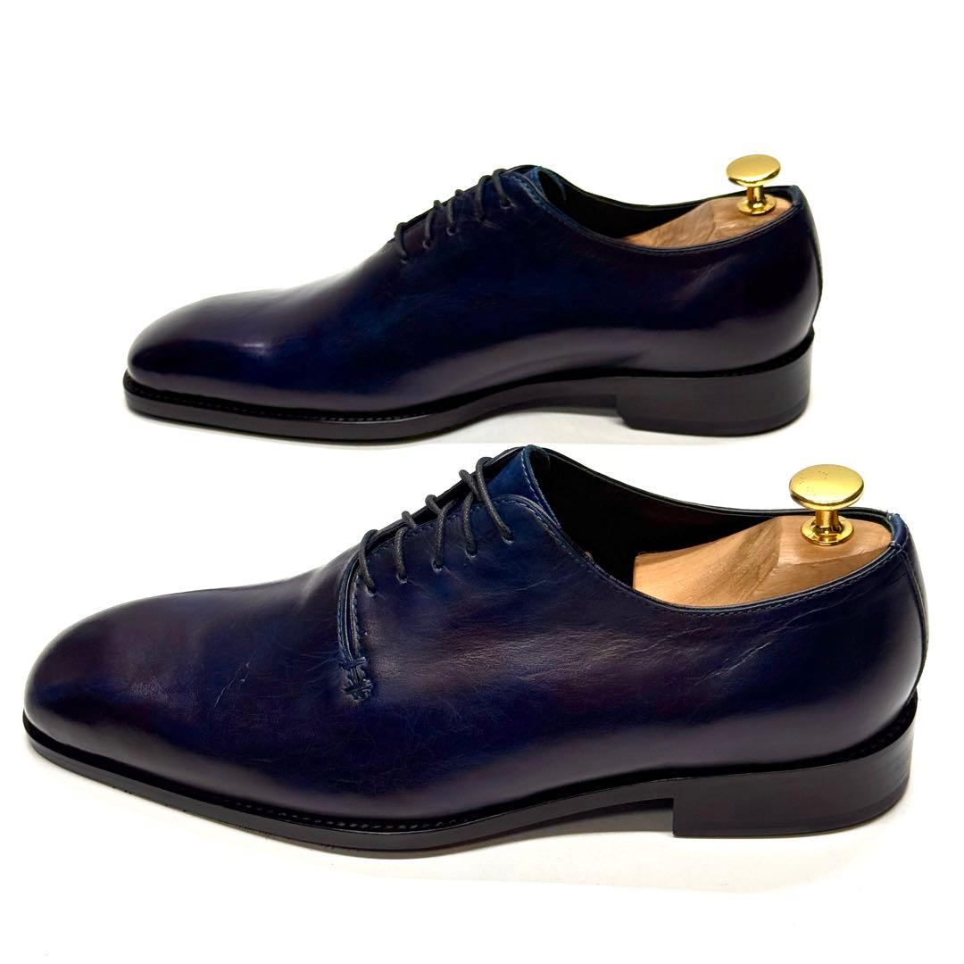 【美品】MON MODEL ホールカット ビジカジ ロングノーズ ビジネス 本革