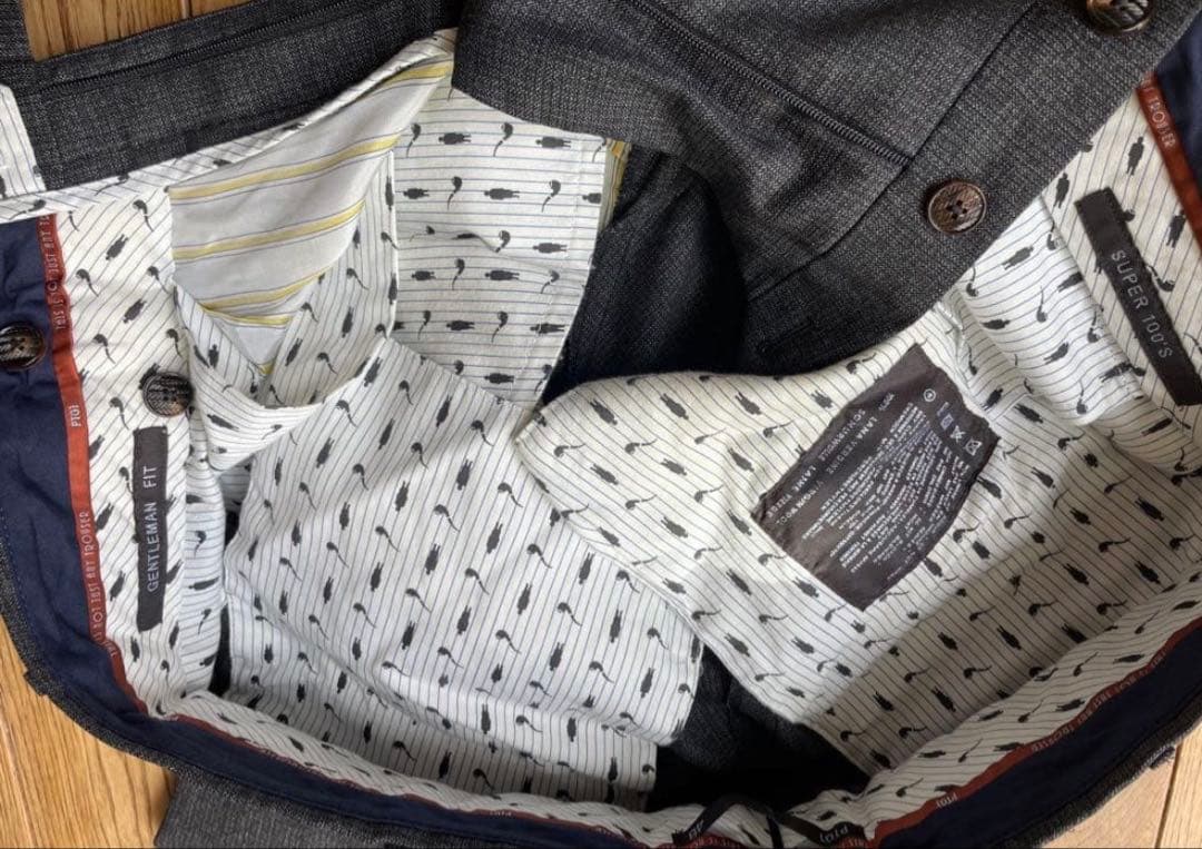 PT01 サイズ48 SUPER100 GENTLEMAN FIT スラックス