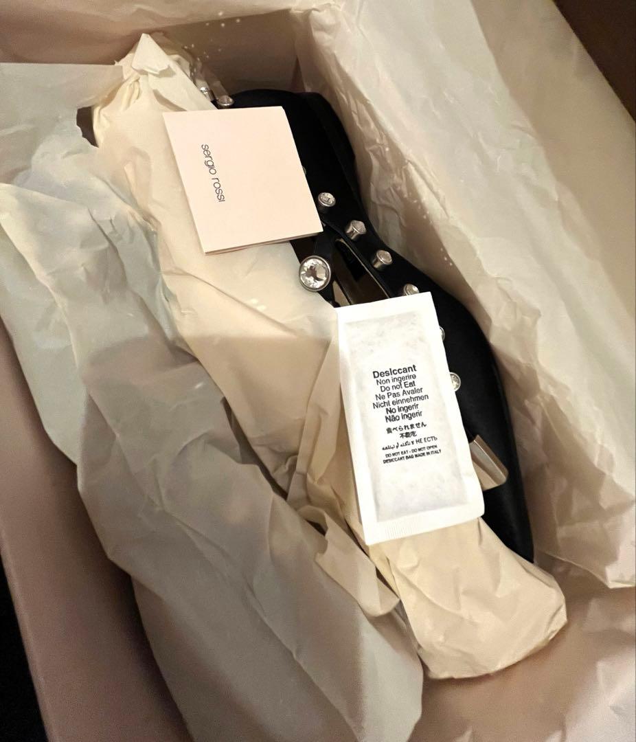 Sergio Rossi セルジオロッシ　スタッズ　フラット シューズ　パンプス