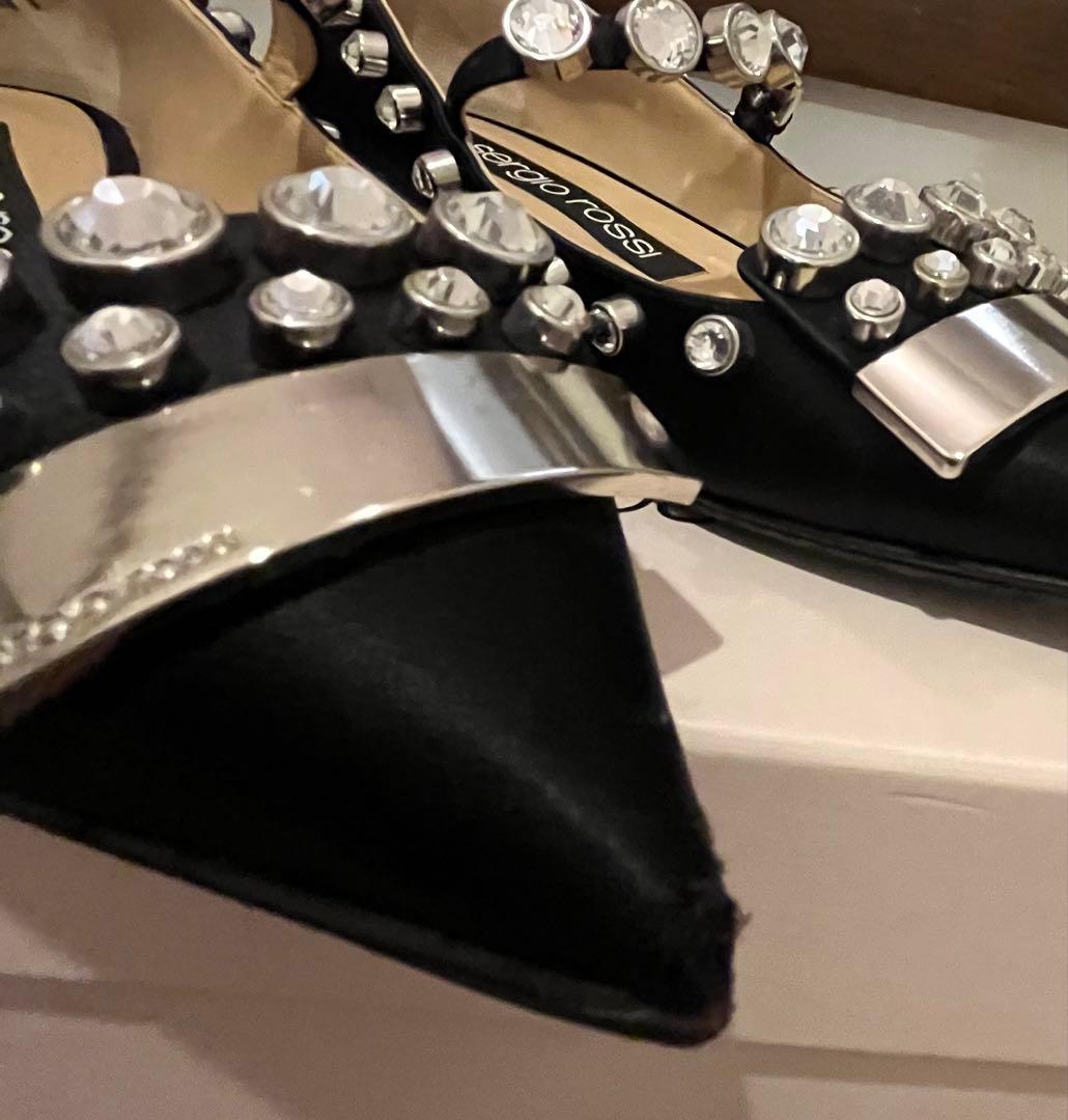 Sergio Rossi セルジオロッシ　スタッズ　フラット シューズ　パンプス