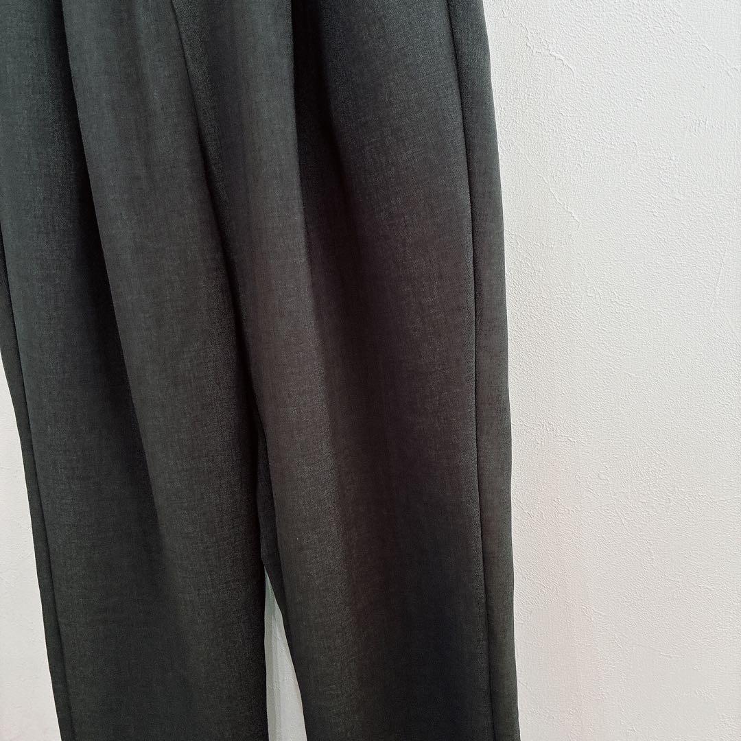 未使用 TRAVAIL MANUEL ダブルクロス 1タックストレートパンツ M