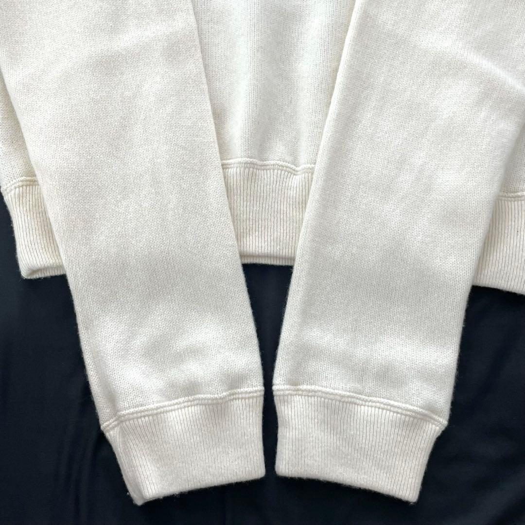 【美品】CELINE ロゴ ニット パーカー カシミヤ混 S ホワイト系