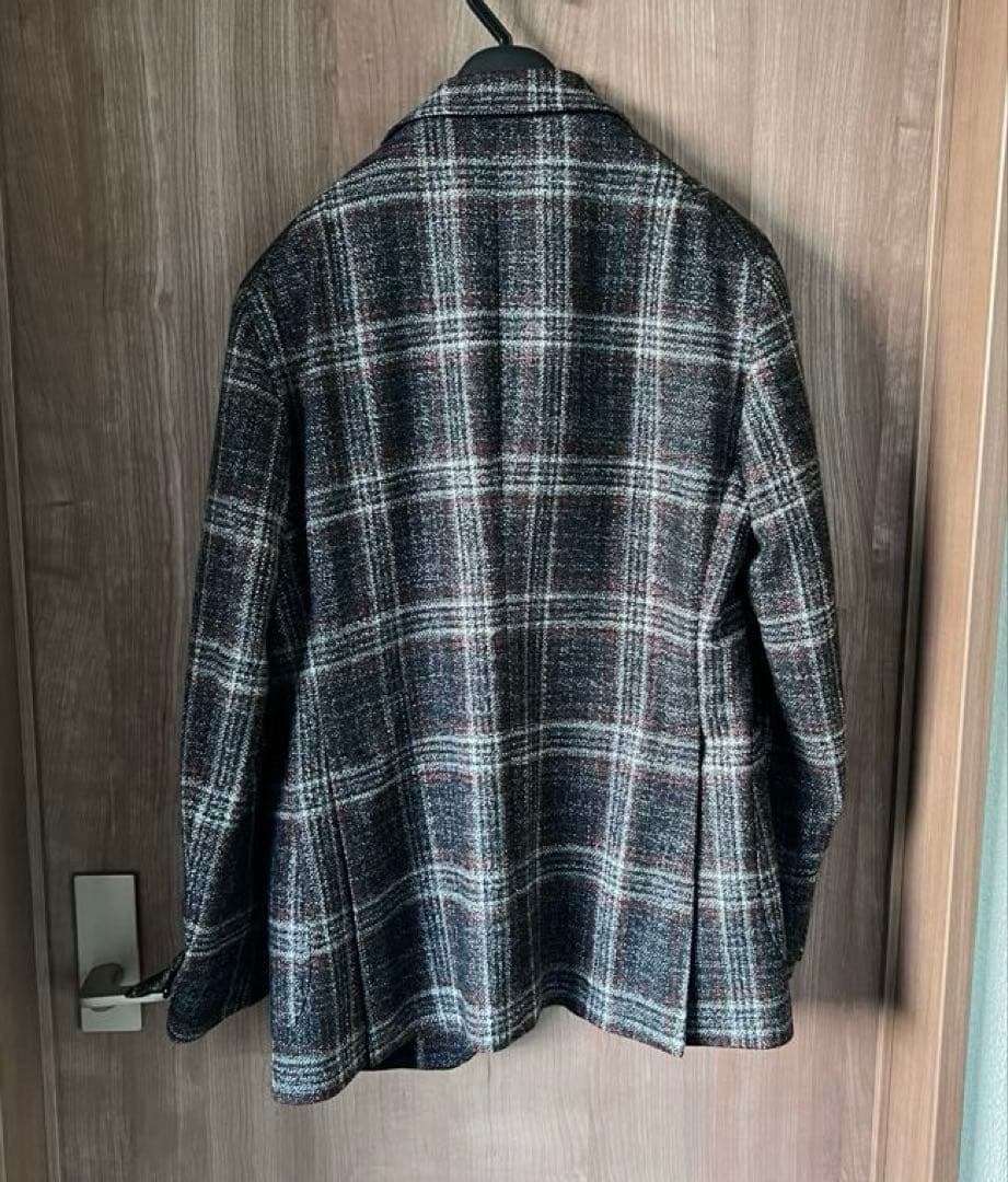 タリアトーレ　チェック柄 シングルジャケット　46サイズ