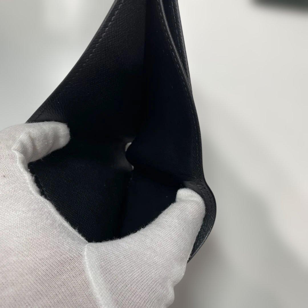 ルイヴィトン　ダミエ　ブラック チェック柄 二つ折り財布