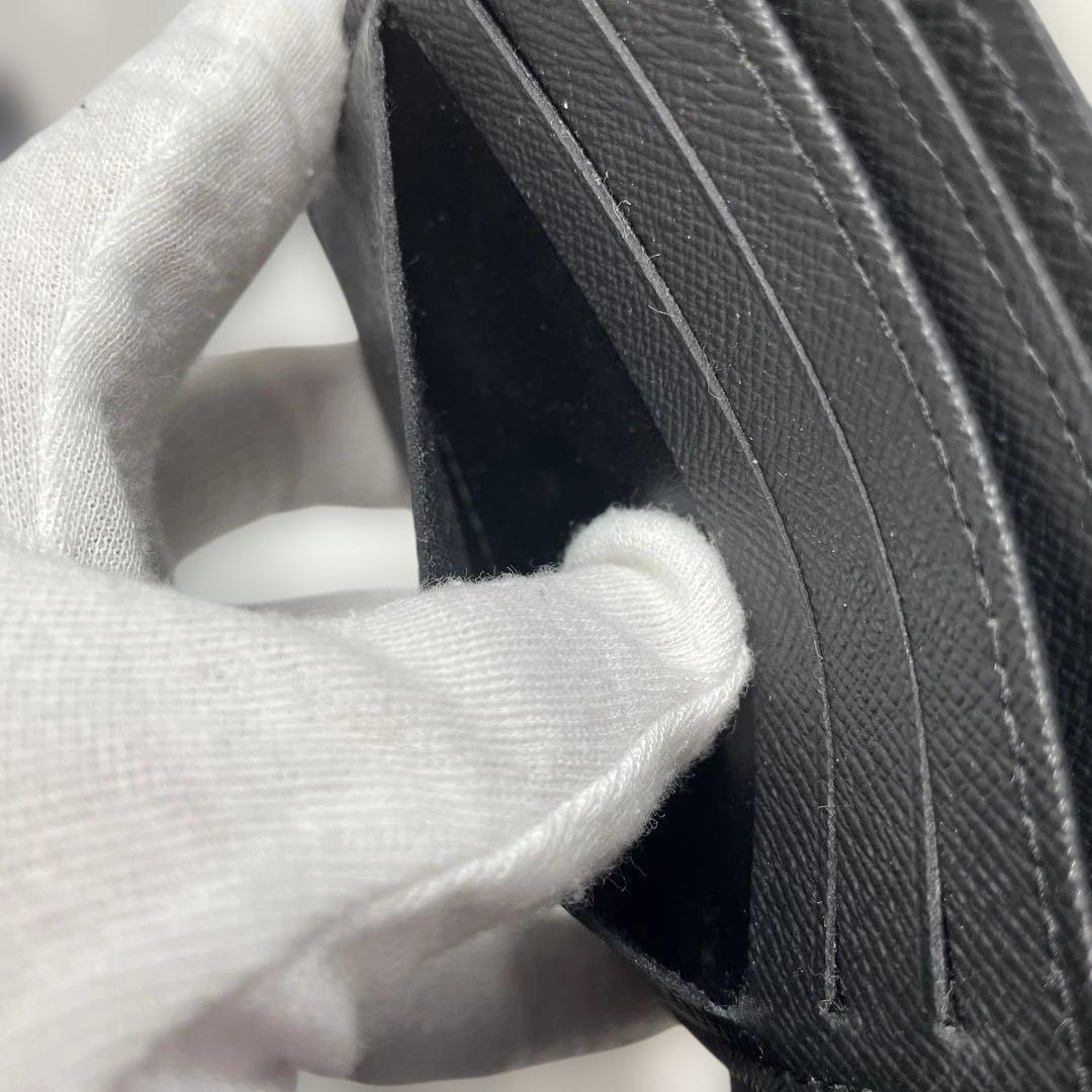 ルイヴィトン　ダミエ　ブラック チェック柄 二つ折り財布