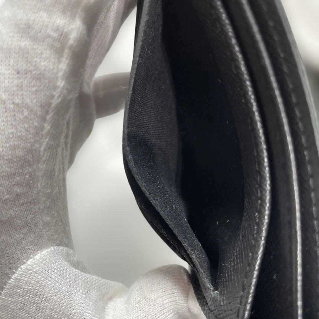 ルイヴィトン　ダミエ　ブラック チェック柄 二つ折り財布