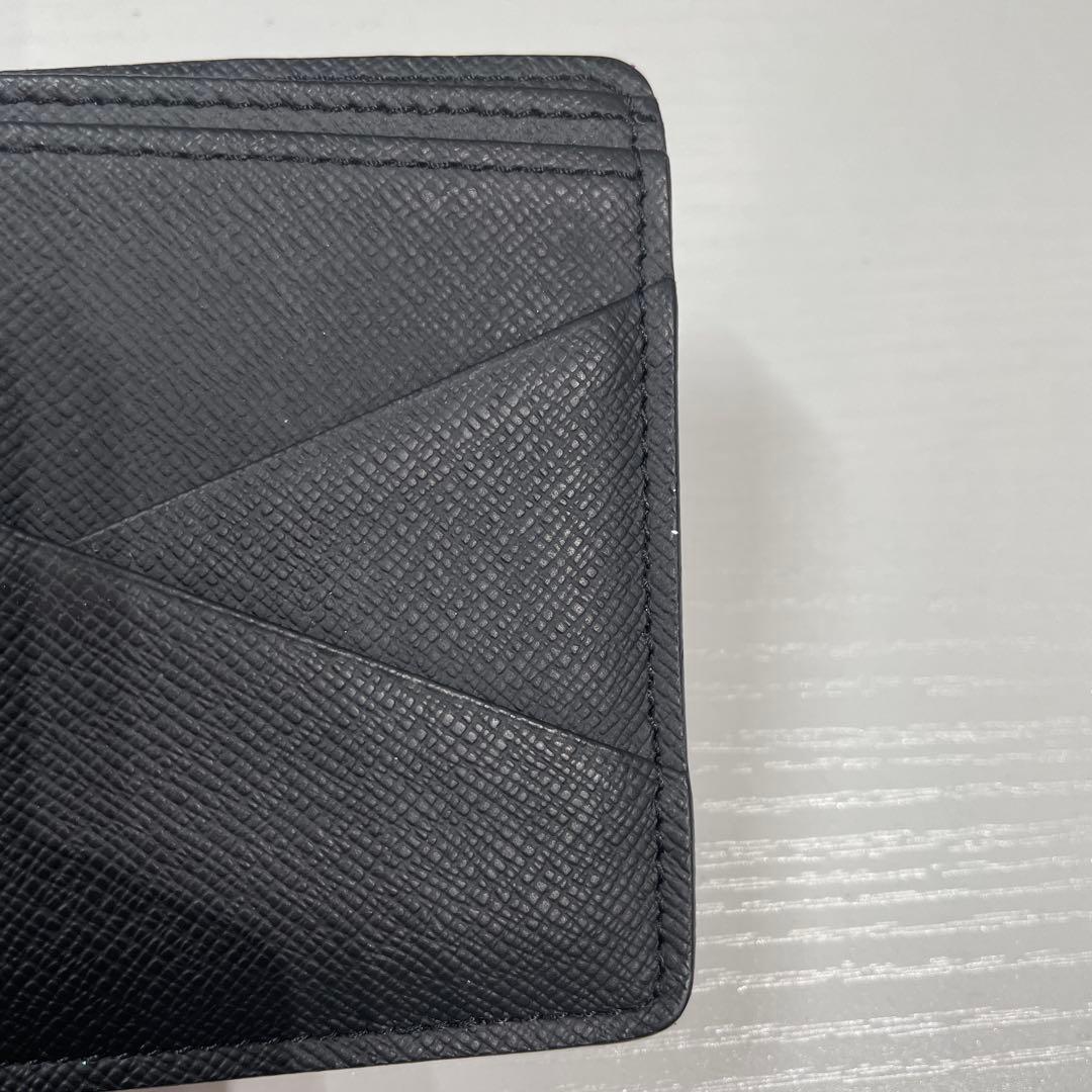 ルイヴィトン　ダミエ　ブラック チェック柄 二つ折り財布