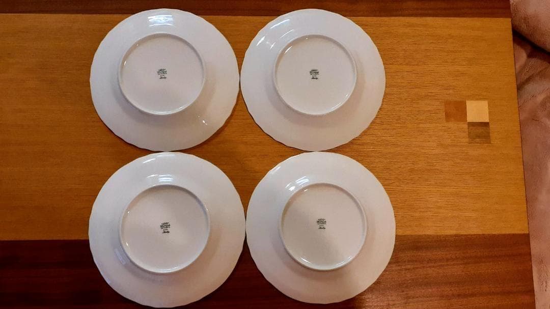 リチャードジノリ　ベッキオホワイト　ディナープレート26cm 4客セット